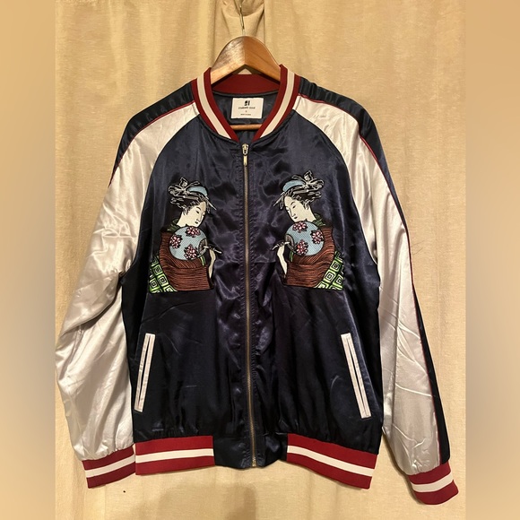 Standard Issue men’s embroidered bomber jacket. Size small. - Picture 1 of 4